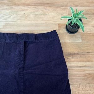 J.Crew Plum Corduroy Mini Skirt